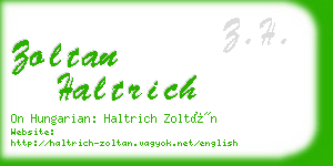 zoltan haltrich business card